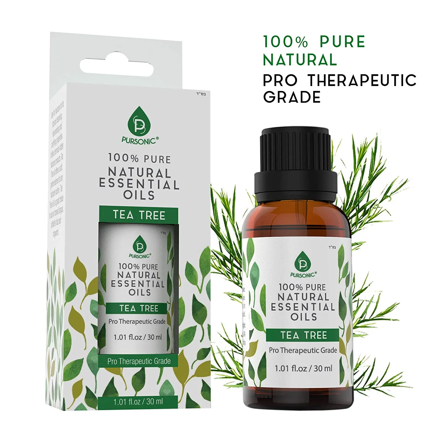 100% Pure Tea Tree Essential Oils,100% Natural & Pro Therapeutic Grade 1oz