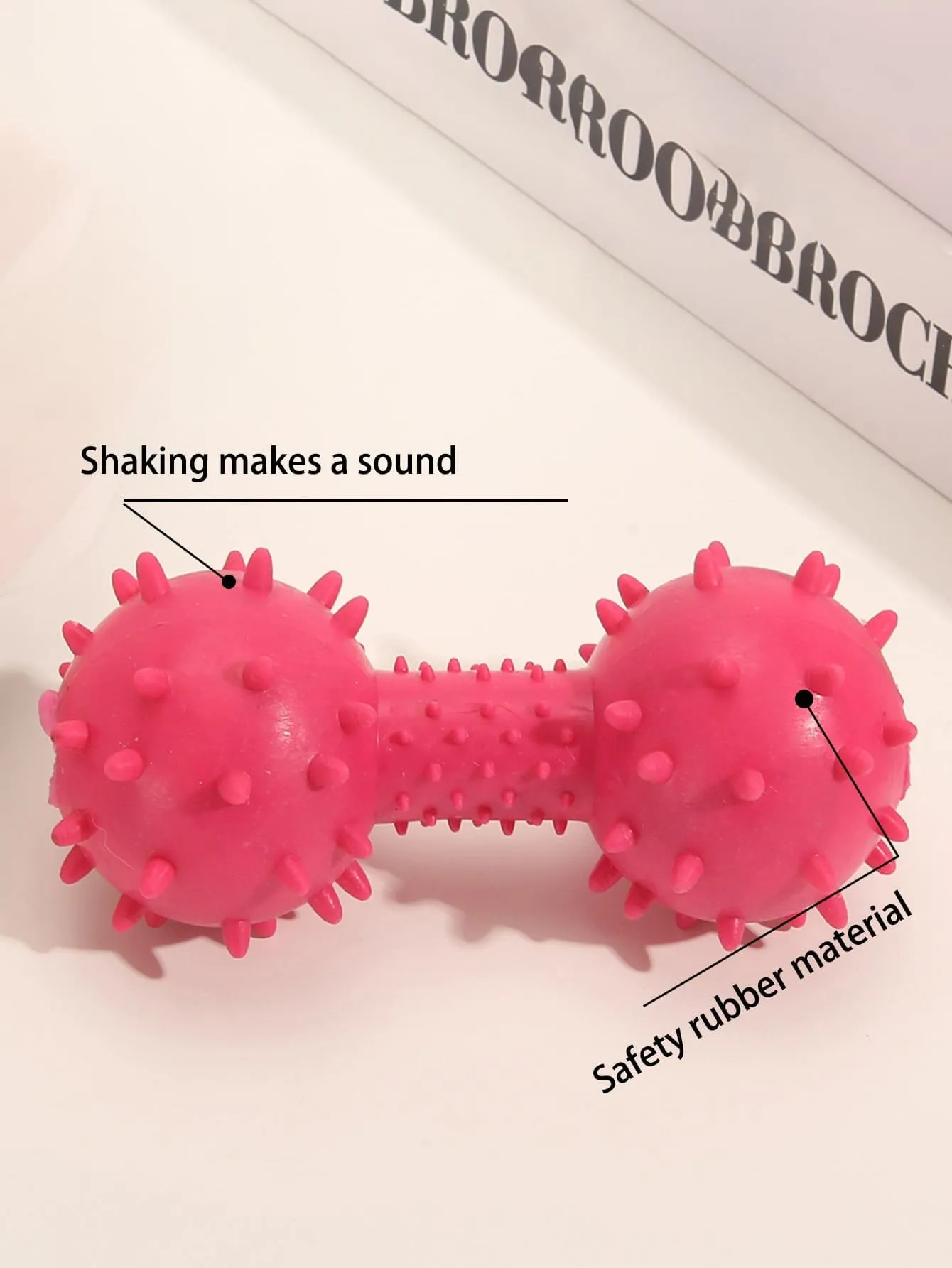 1pc Dumbbell Design Pet Chew Toy