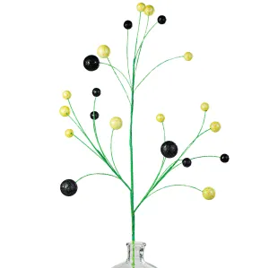 30" Glitter Ball Filler Spray: Yellow & Black