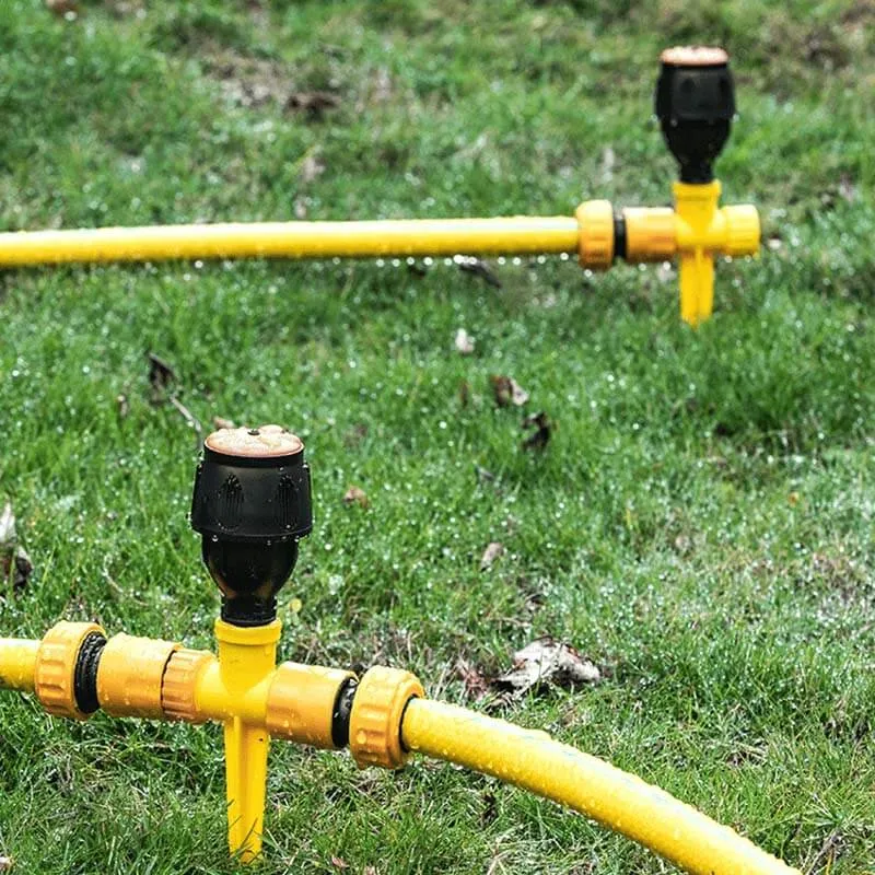 🔥360° Rotation Auto Irrigation System Garden Lawn Sprinkler Patio, Coverage Diameter 65ft