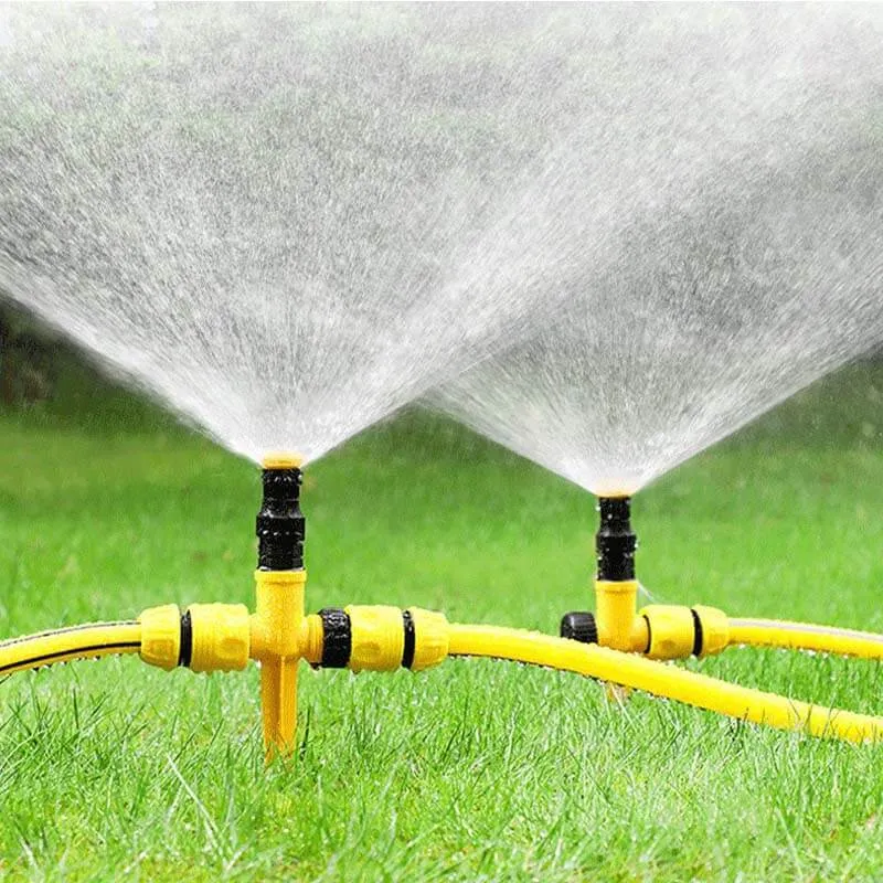 🔥360° Rotation Auto Irrigation System Garden Lawn Sprinkler Patio, Coverage Diameter 65ft