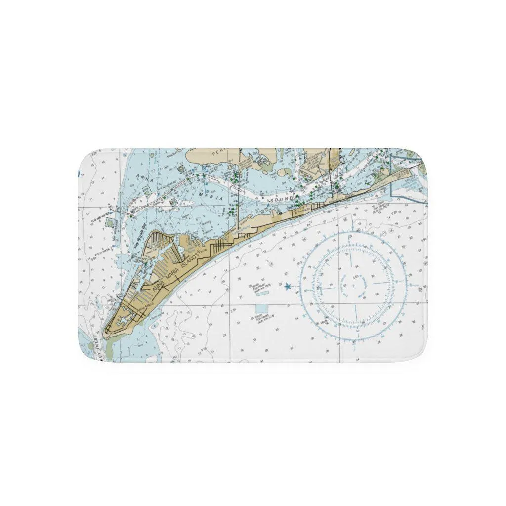 Anna Maria Island Nautical Memory Foam Bath Mat