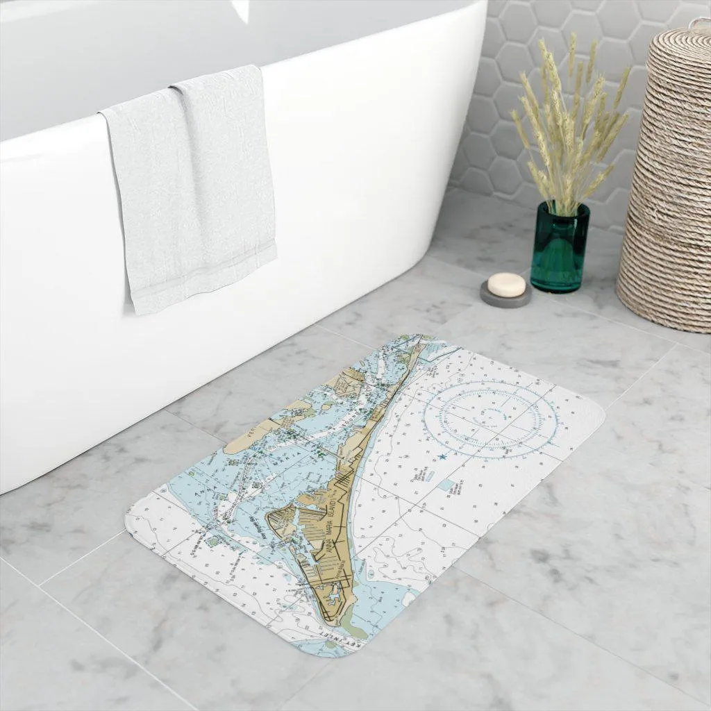 Anna Maria Island Nautical Memory Foam Bath Mat