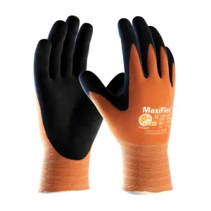 ATG 34-8014/S Hi-Vis Seamless Knit Nylon Glove with Nitrile Coated MicroFoam Grip on Palm & Fingers