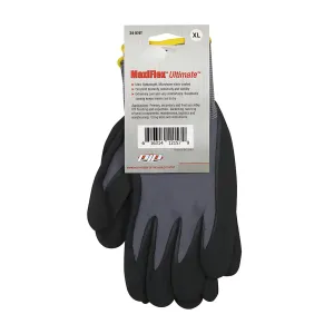 ATG 34-874T/L Seamless Knit Nylon / Elastane Glove with Nitrile Coated MicroFoam Grip on Palm & Fingers - Tagged