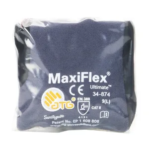 ATG 34-874V/XL Seamless Knit Nylon / Elastane Glove with Nitrile Coated MicroFoam Grip on Palm & Fingers - Vend-Ready