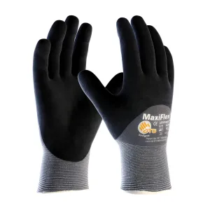 ATG 34-875/S Seamless Knit Nylon / Elastane Glove with Nitrile Coated MicroFoam Grip on Palm, Fingers & Knuckles - Touchscreen Compatible