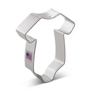 Baby One Piece Cookie Cutter- Ann Clark- 4 Inch- Tin Plated Steel