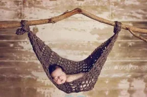 Barley Brown Newborn Hammock Pod
