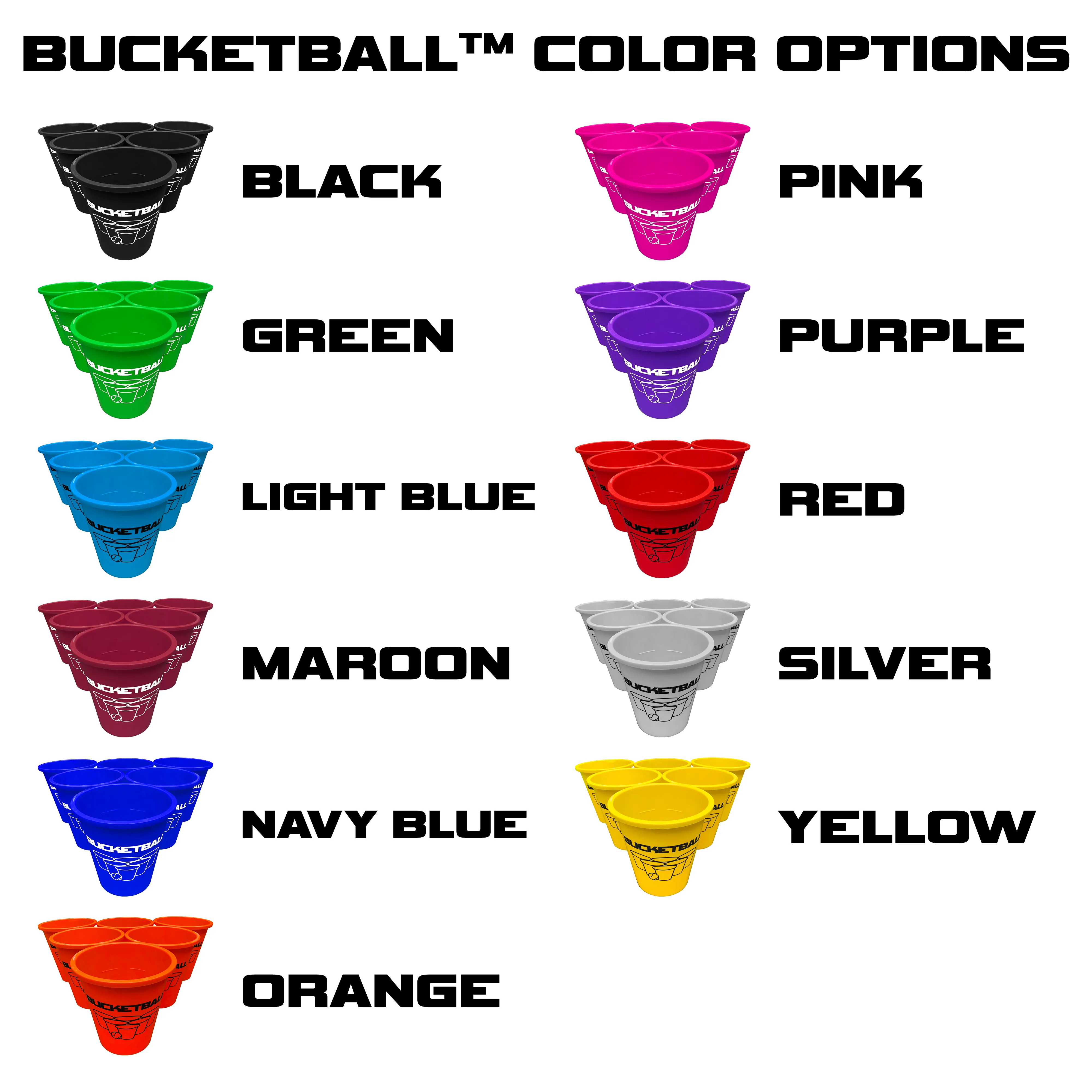 BucketBall - Team Color Edition - Party Pack (Purple/Silver)