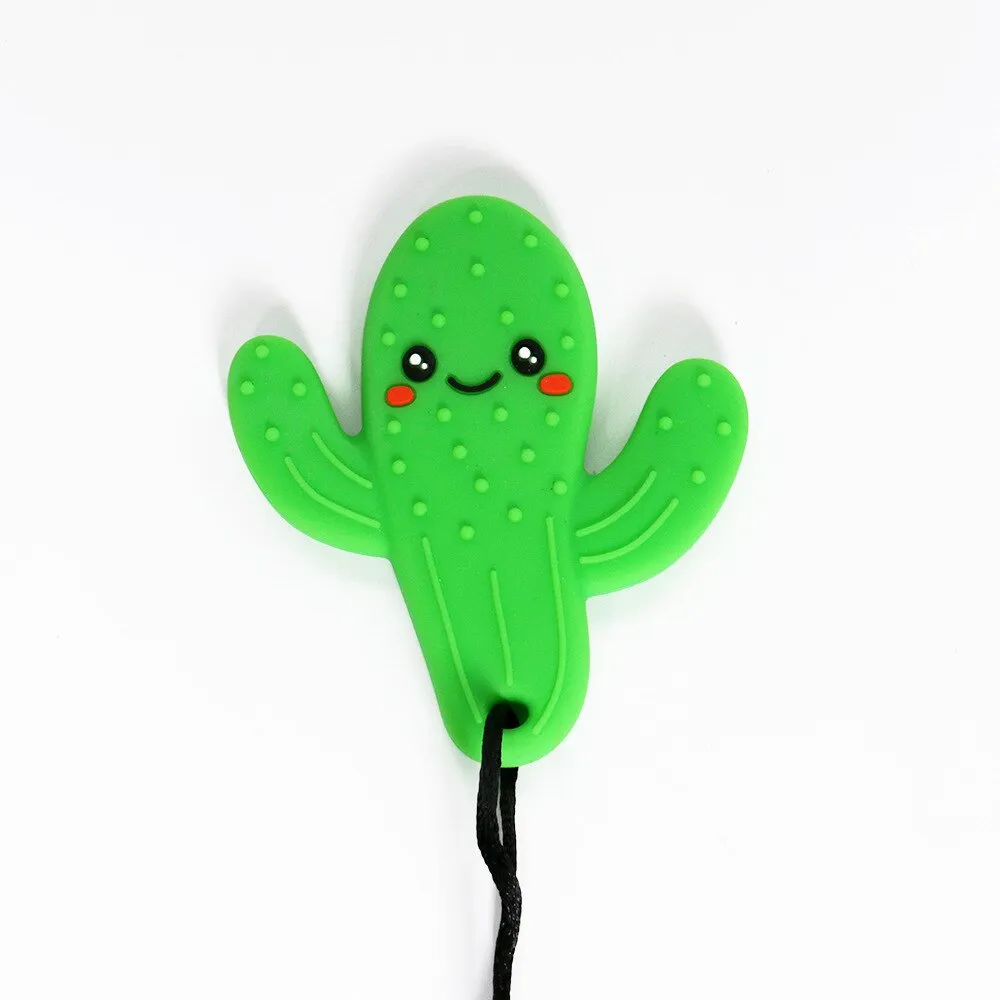 Children's fruit teether silicone cactus chew stick baby teeth chew stick decompression toy autism relief