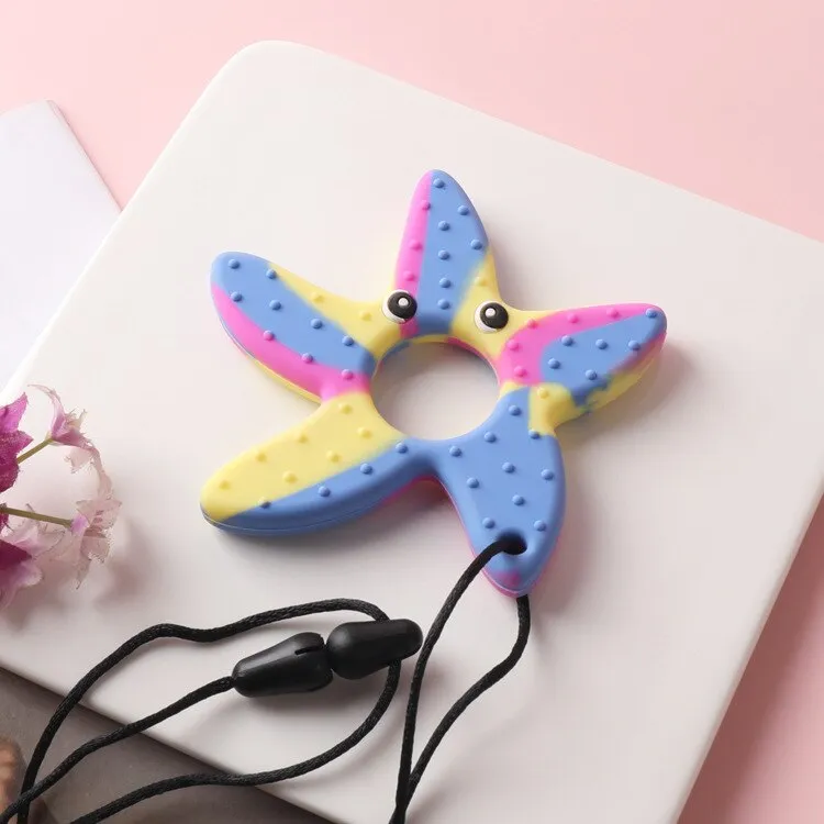 Children's fruit teether silicone cactus chew stick baby teeth chew stick decompression toy autism relief