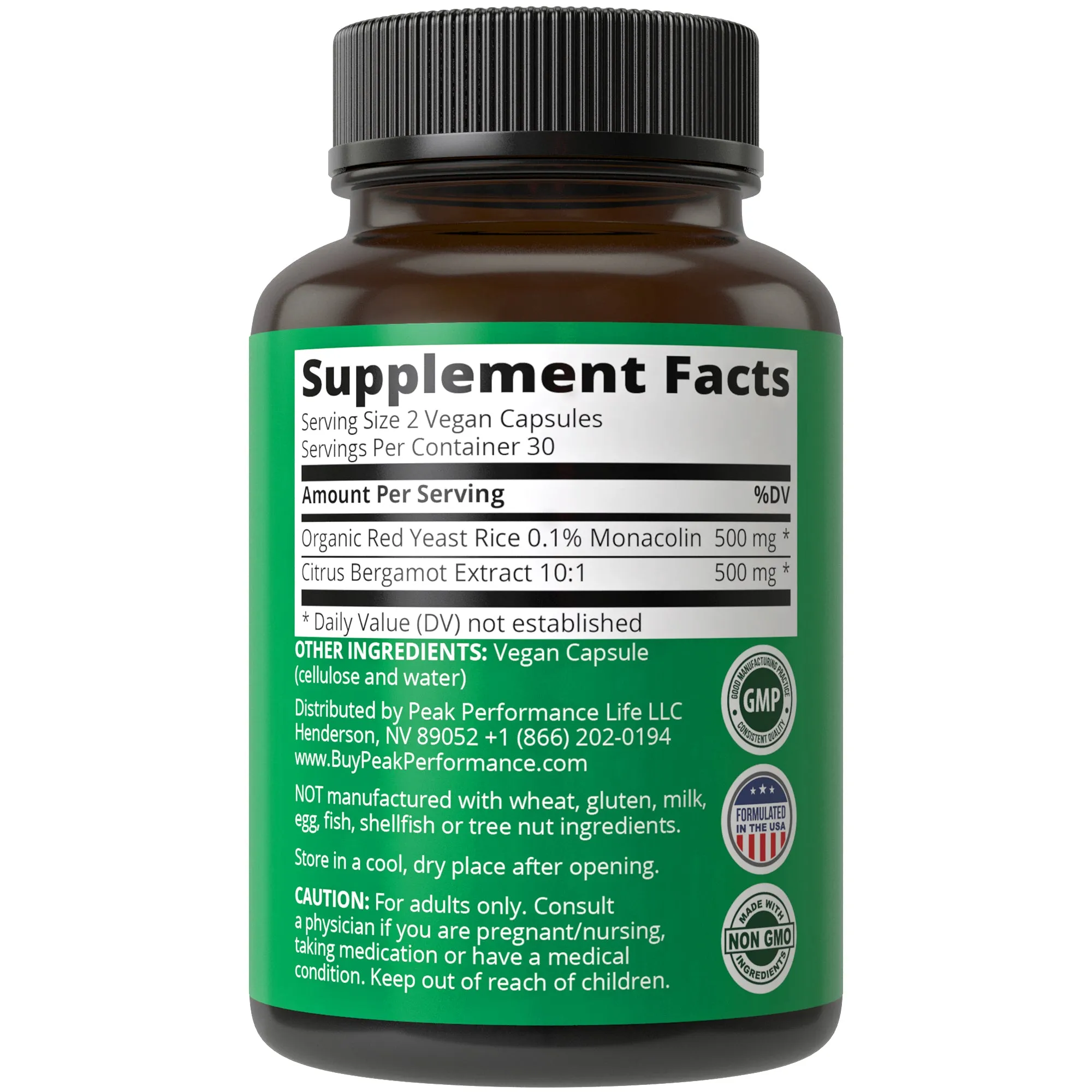 Citrus Bergamot   Red Yeast Rice For Cholesterol Support