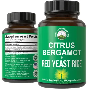 Citrus Bergamot   Red Yeast Rice For Cholesterol Support