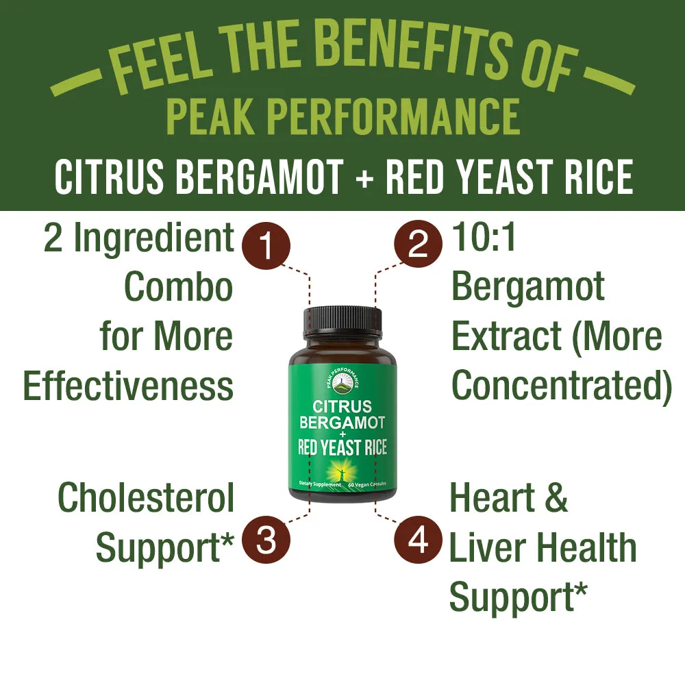 Citrus Bergamot   Red Yeast Rice For Cholesterol Support