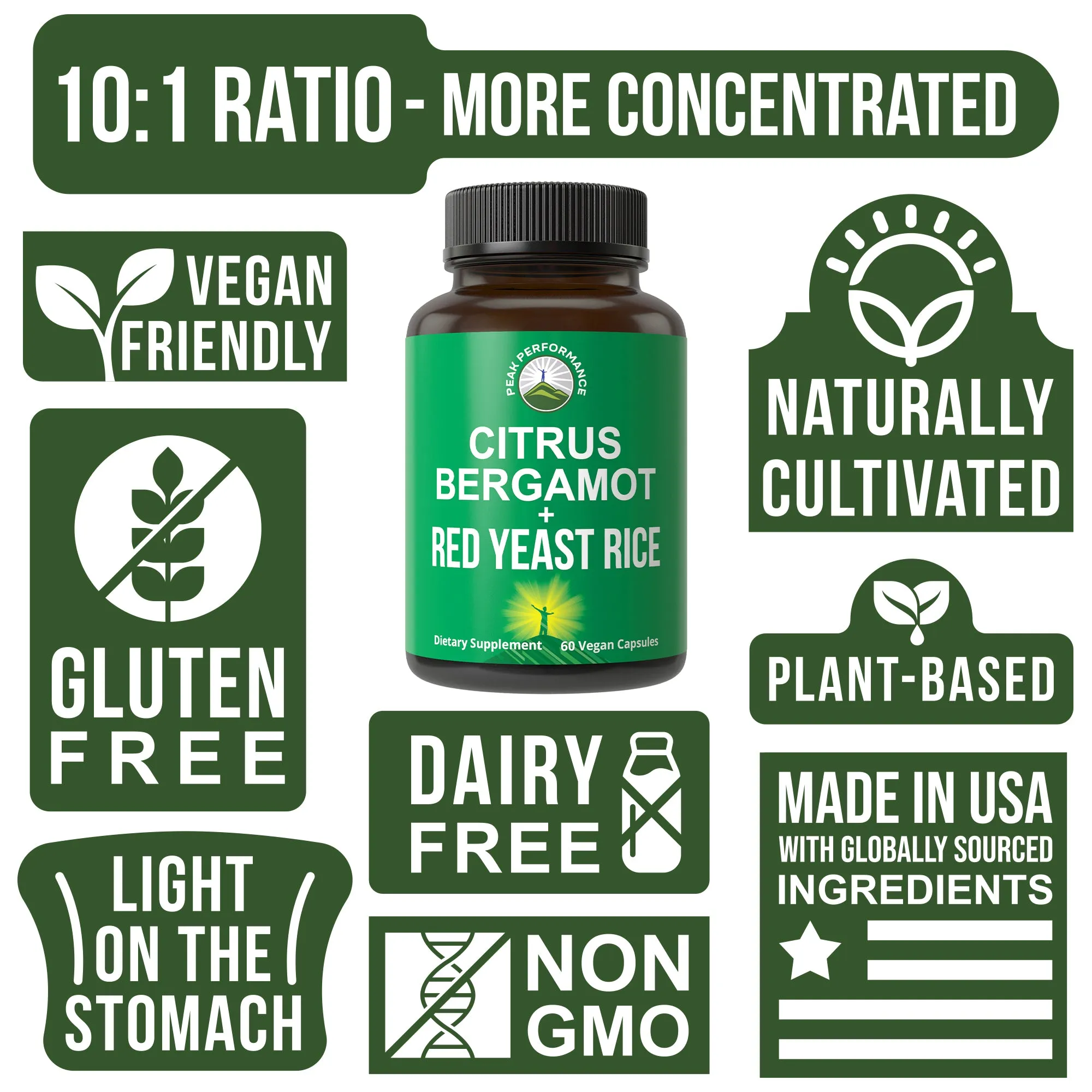 Citrus Bergamot   Red Yeast Rice For Cholesterol Support