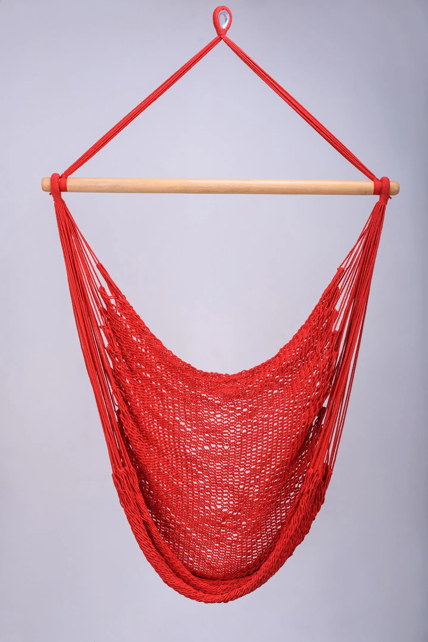 Classic Red Cotton Hammock Swing