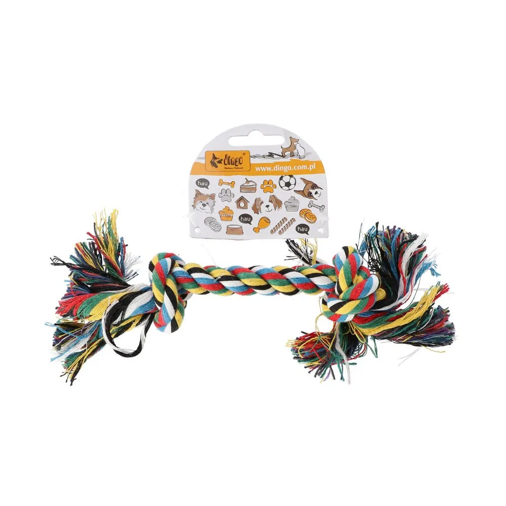 Dingo Braided Rope With 2 Knots - Dog Chew For Cleaning Teeth - 42 Cm