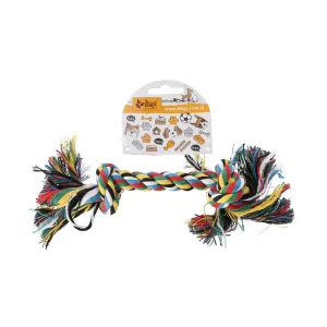 Dingo Braided Rope With 2 Knots - Dog Chew For Cleaning Teeth - 42 Cm