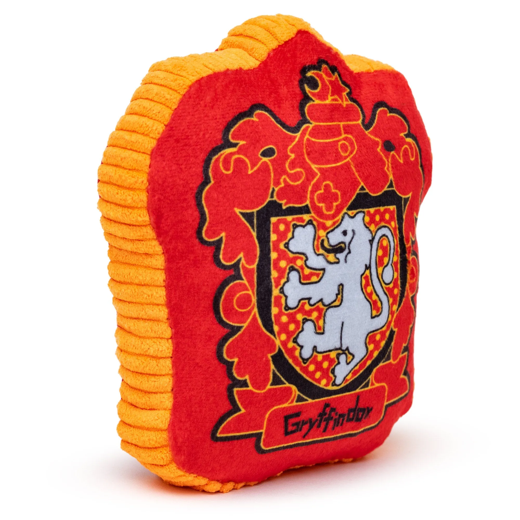 Dog Toy Squeaker Plush - Harry Potter Gryffindor Lion Charm Crest Red by Buckle-Down