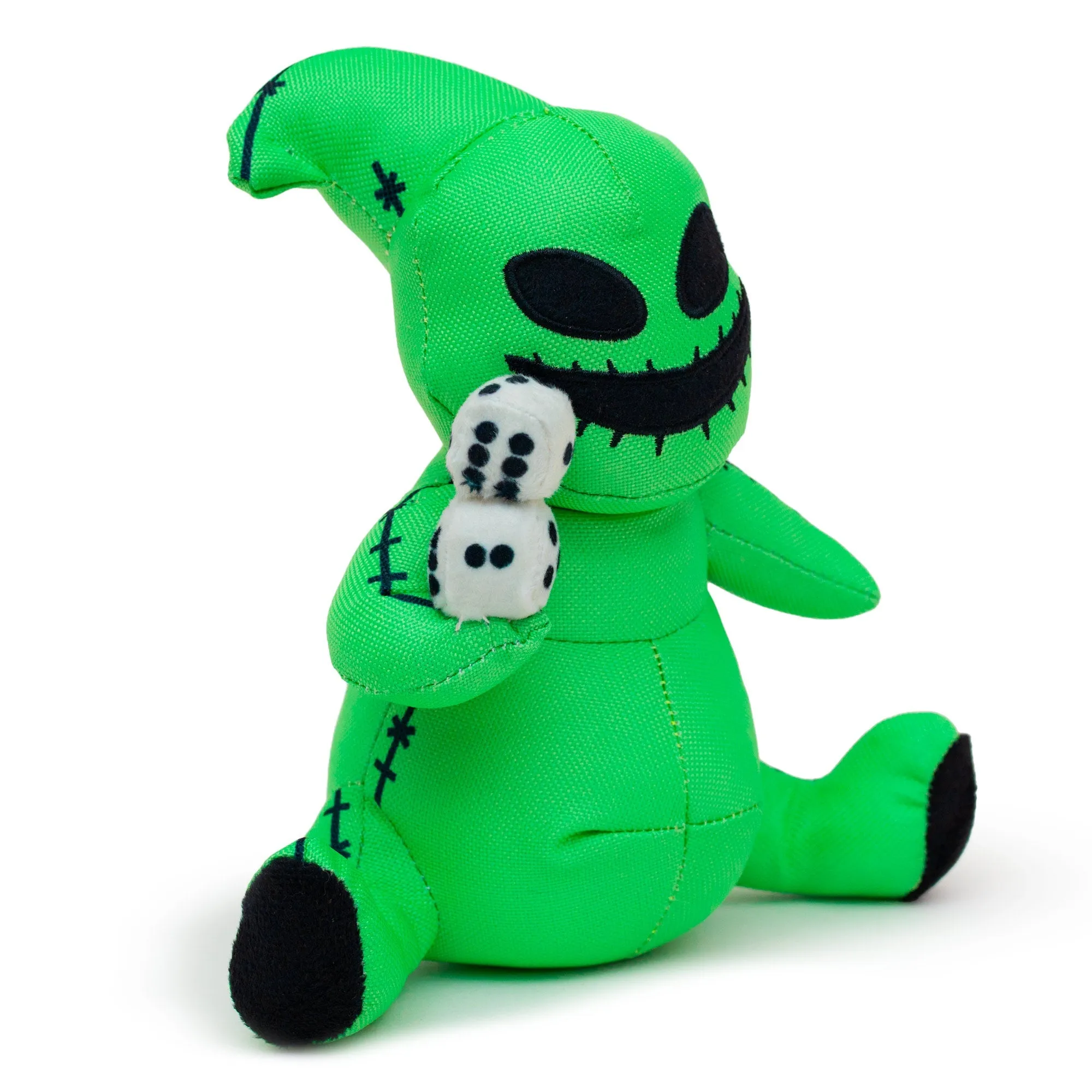 Dog Toy Squeaker Plush - The Nightmare Before Christmas Oogie Boogie Dice Sitting Pose by Buckle-Down