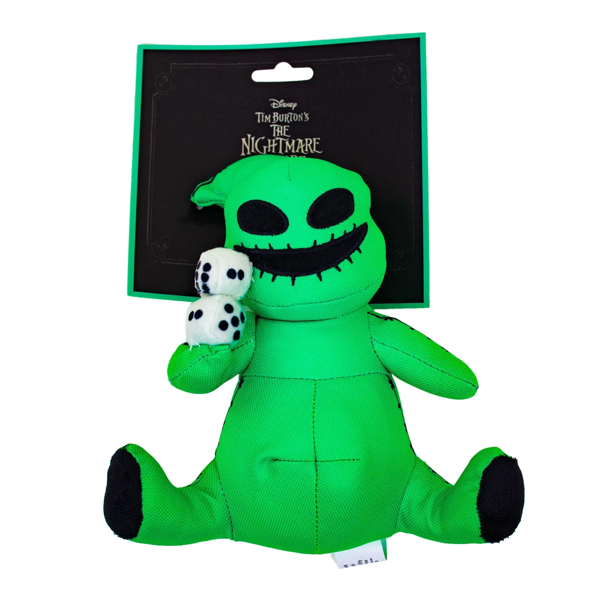 Dog Toy Squeaker Plush - The Nightmare Before Christmas Oogie Boogie Dice Sitting Pose by Buckle-Down