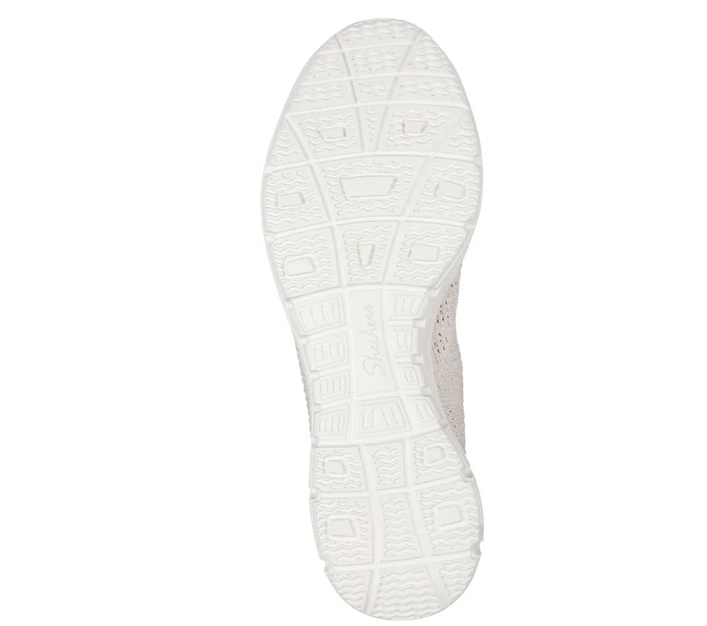 Espadrile sport, dama, SKECHERS SEAGER-HIGHERSELF 158867-NAT crem, textil