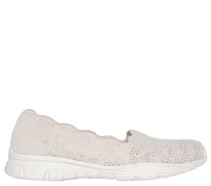 Espadrile sport, dama, SKECHERS SEAGER-HIGHERSELF 158867-NAT crem, textil