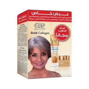 Eva Skin clinic Gold Collagen Eye Cream   Gold Collagen Peel of  Mask 100ML FREE
