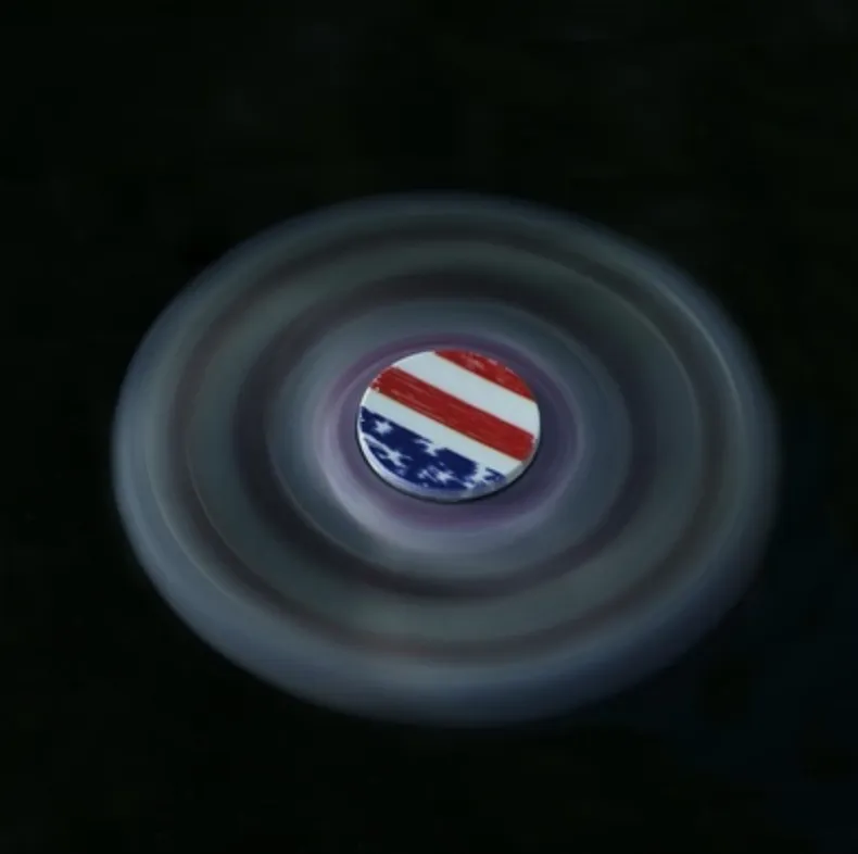 Fidget Toy Hand Spinner America flag Stress Reducer Relieve Anxiety and Boredom