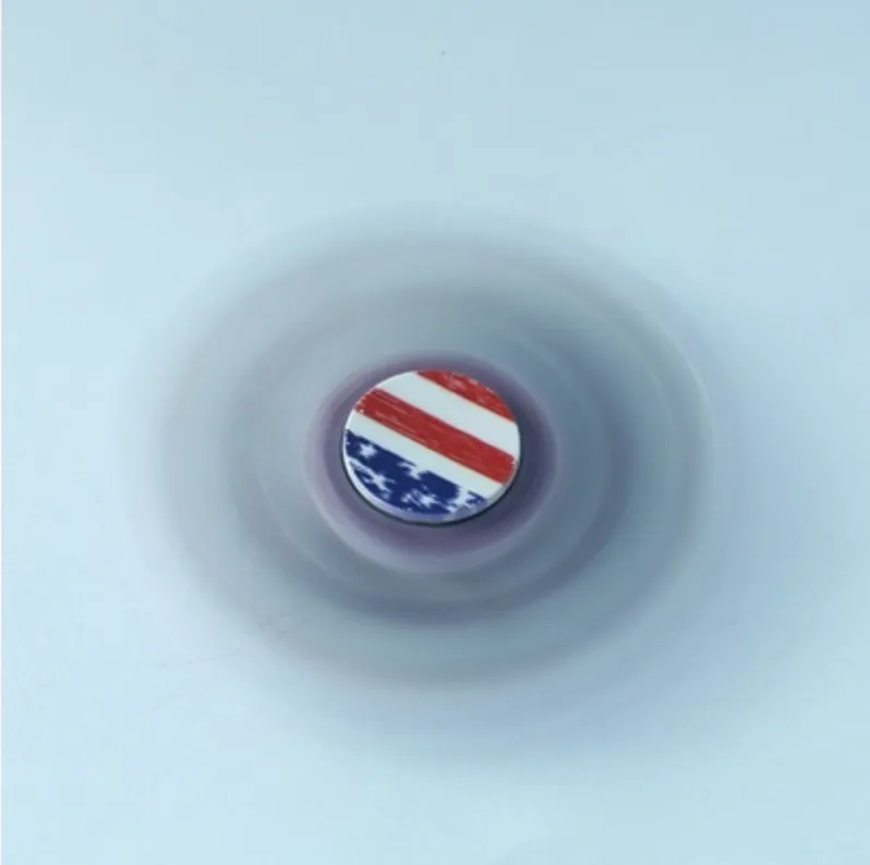 Fidget Toy Hand Spinner America flag Stress Reducer Relieve Anxiety and Boredom