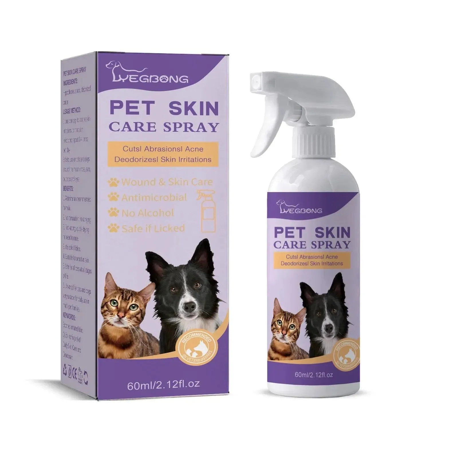 Flea Tick Killer Pet Skin Spray 60ml