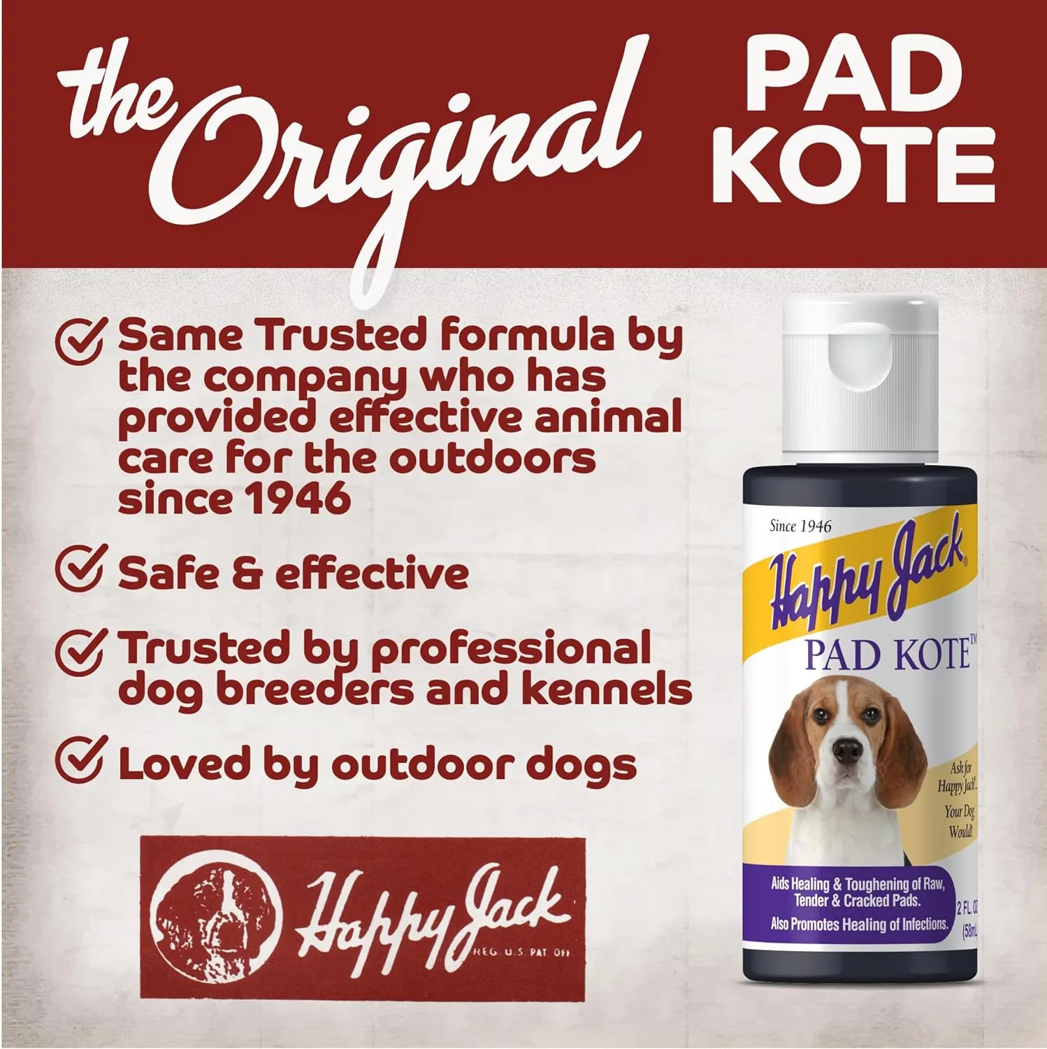 Happy Jack Pad Kote, 2 oz