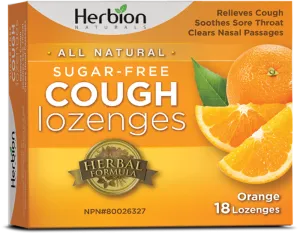 Herbion Naturals Sugar-Free Cough Lozenges - Orange (18 Lozenges)