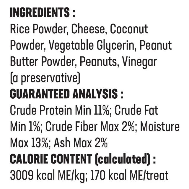 Himalayan Pet Happy Teeth Peanut Butter Flavor Dental Dog Treat 2-Pack
