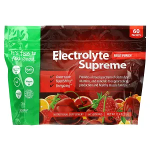 Jigsaw Health Electrolyte Supreme Dietary Supplement, Fruit Punch, 60 Packets