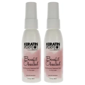 Keratin Benefit Obsessed Treatment Spray by Keratin Perfect for Unisex - 1.7 oz Treatment - Pack of 2
