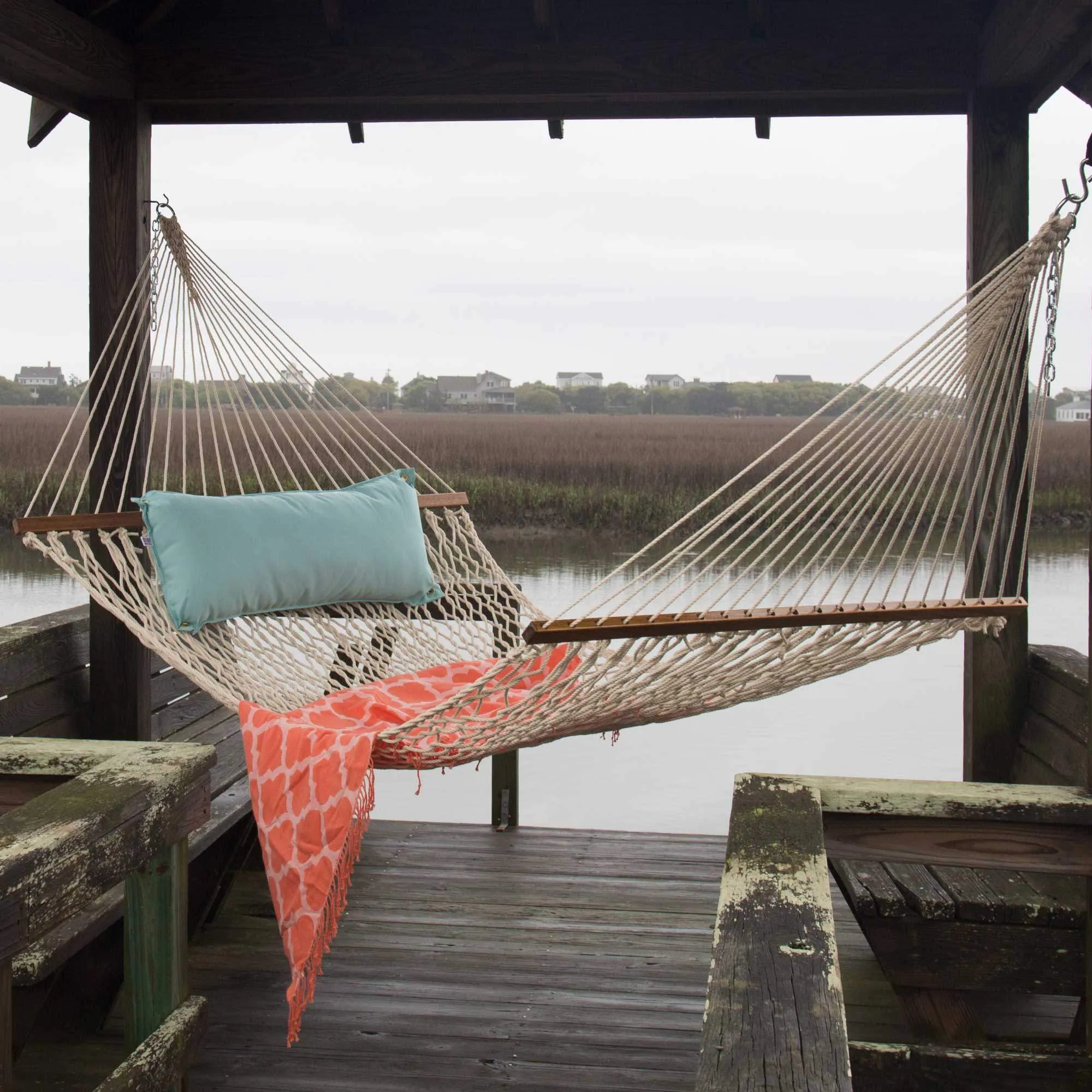 Large Original DuraCord Rope Hammock - White