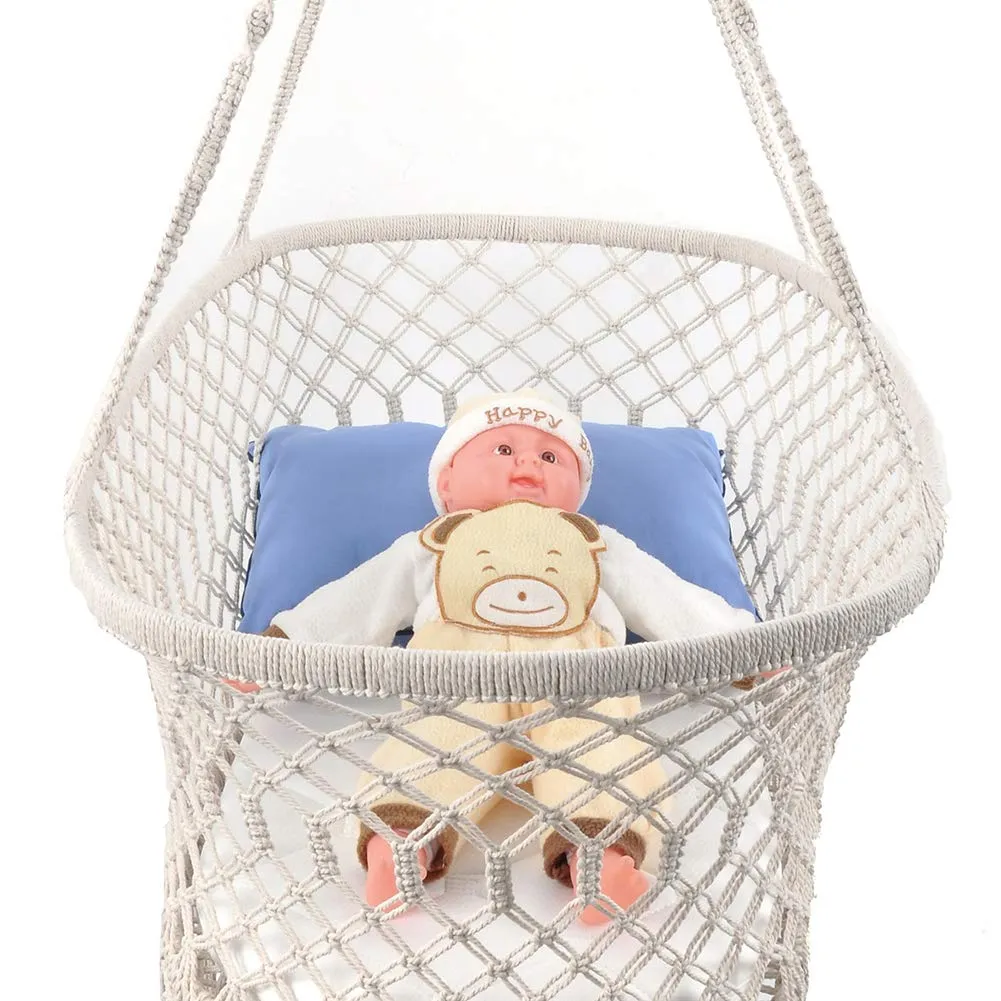 Macrame Cradle Hanging Hammock - Here&There