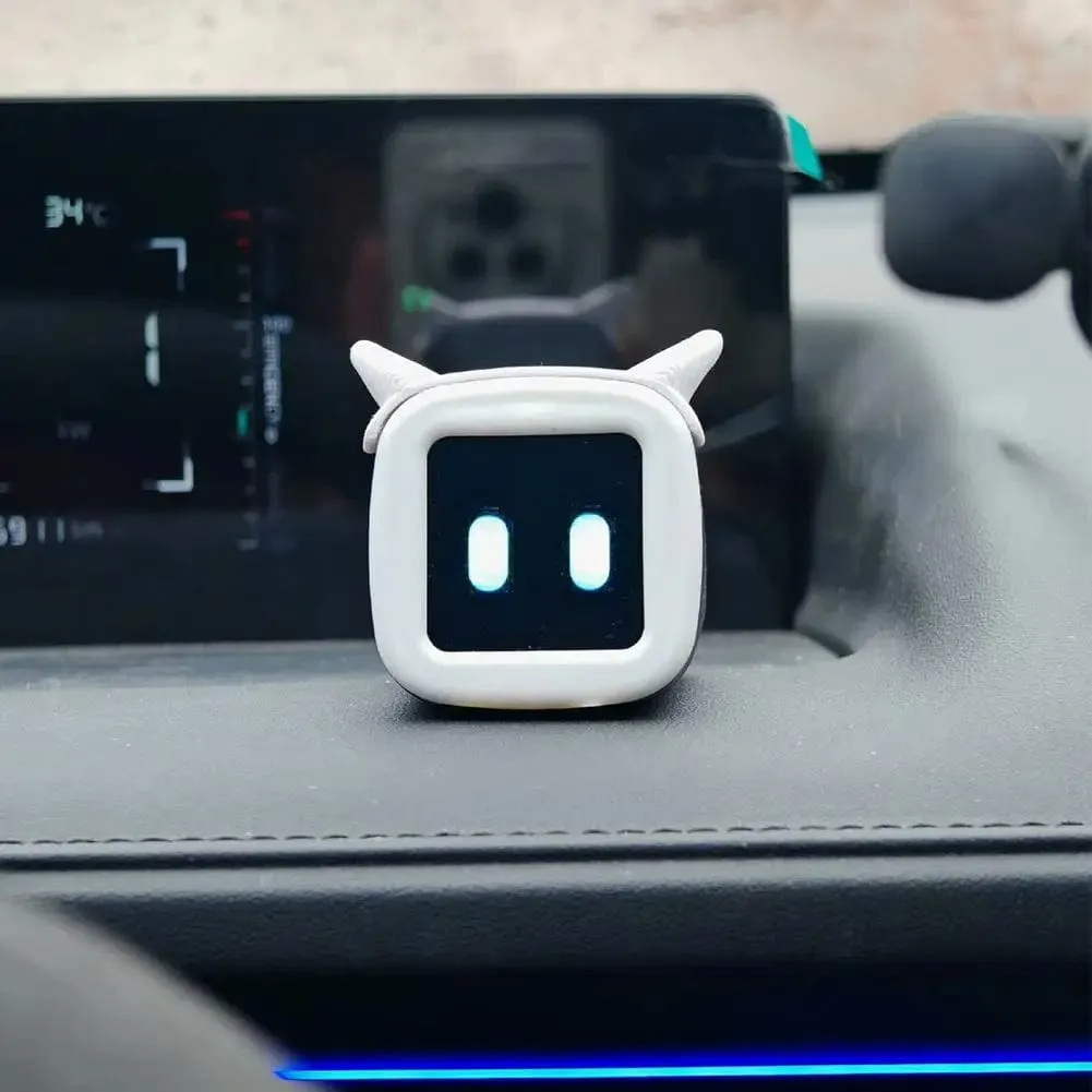 Mochi CarBuddy 2.0 JDM Edition: Second Generation Mochi Car Robot with JDM Voice Start, Mood Accessories, and Modified Decoration