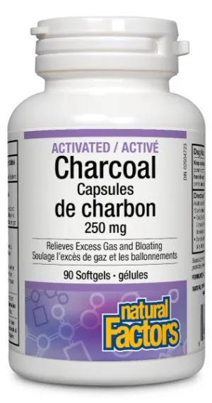 Natural Factors Activated Charcoal (90 sgels)