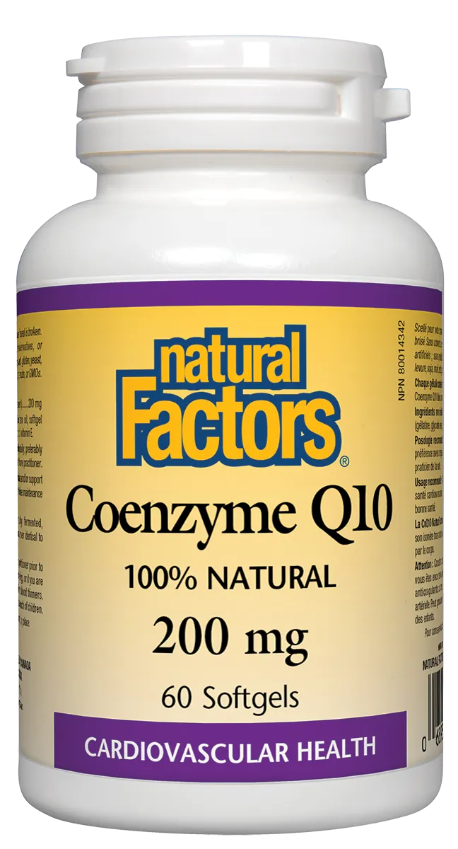 Natural Factors Coenzyme Q10 (200mg) (60 SoftGels)