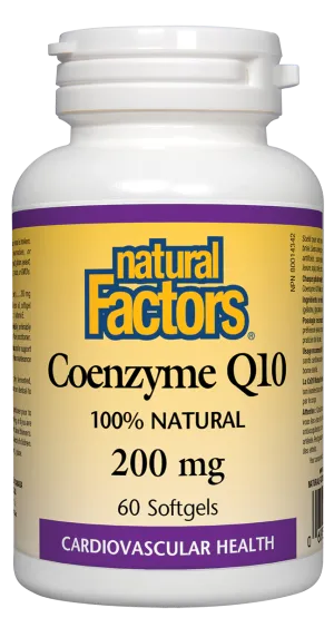 Natural Factors Coenzyme Q10 (200mg) (60 SoftGels)