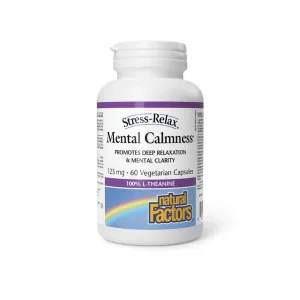 Natural Factors Mental Calmness (L-Theanine 125mg) (60 vcaps)