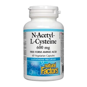 Natural Factors N-Acetyl-L-Cysteine 600mg (60 VCaps)