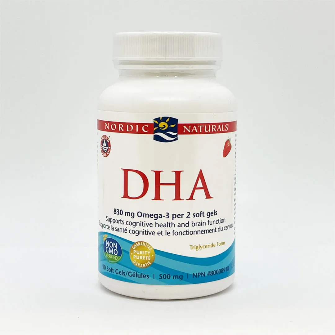 Nordic Naturals DHA - Strawberry (500mg) (90 Soft Gels)
