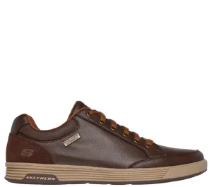 Pantofi sport, barbati, SKECHERS CAVELL-SPARKMAN 210944-CHOC maro, piele ecologica
