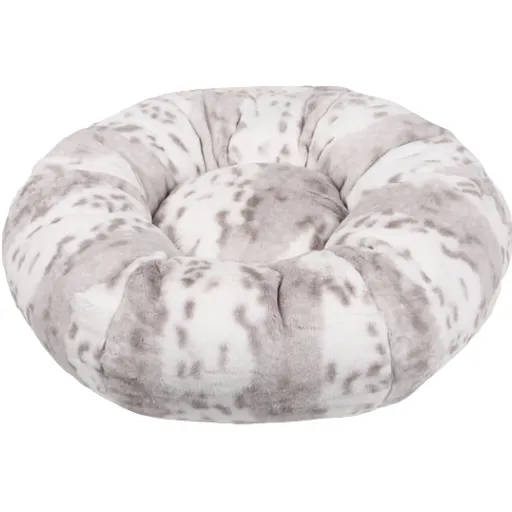 platinum snow leopard dog bed