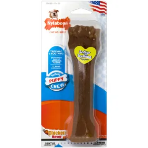 PUPPY CHEW - Chicken Flavored Puppy Bone Chew Toy Souper - 8" Long