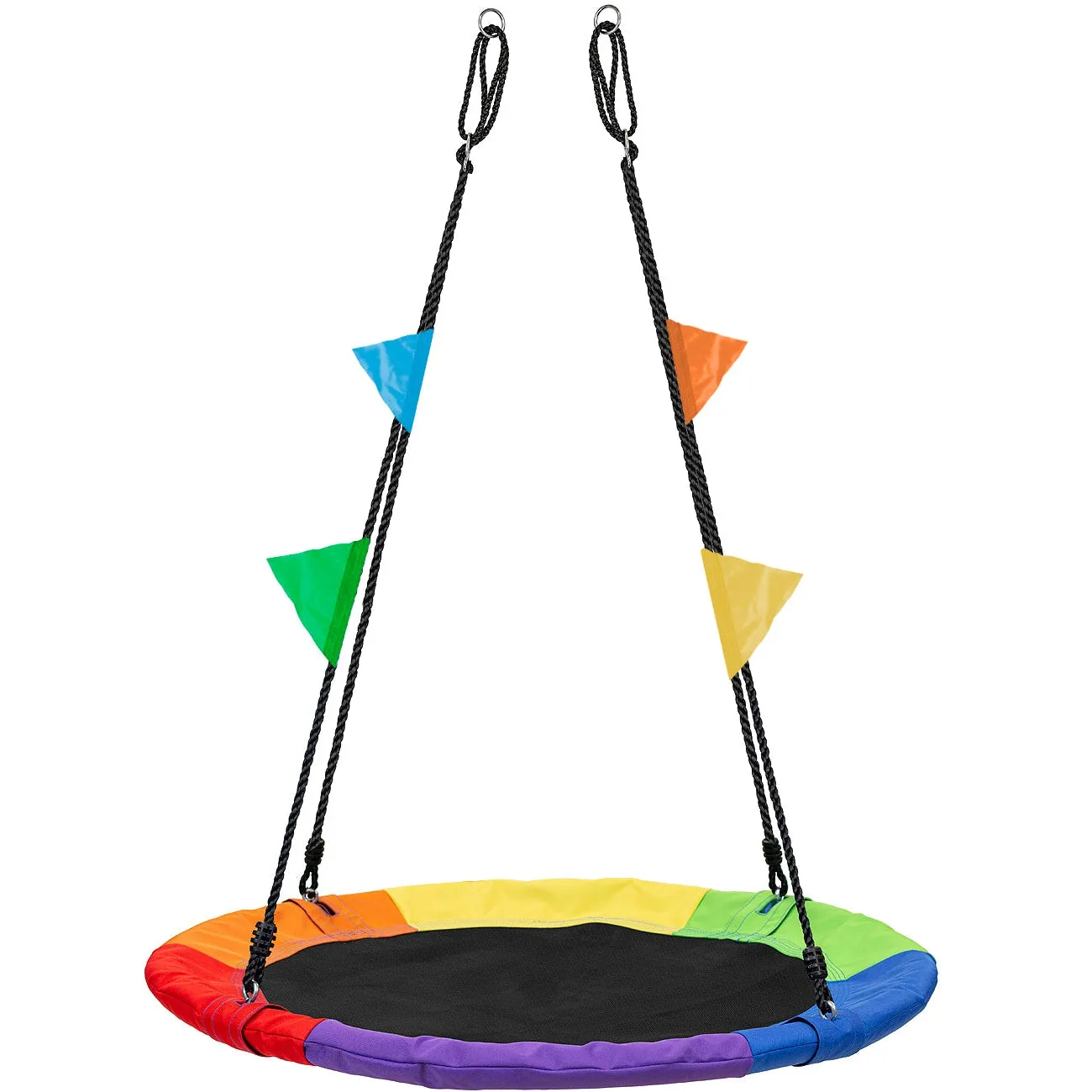 Saucer swing for backyard